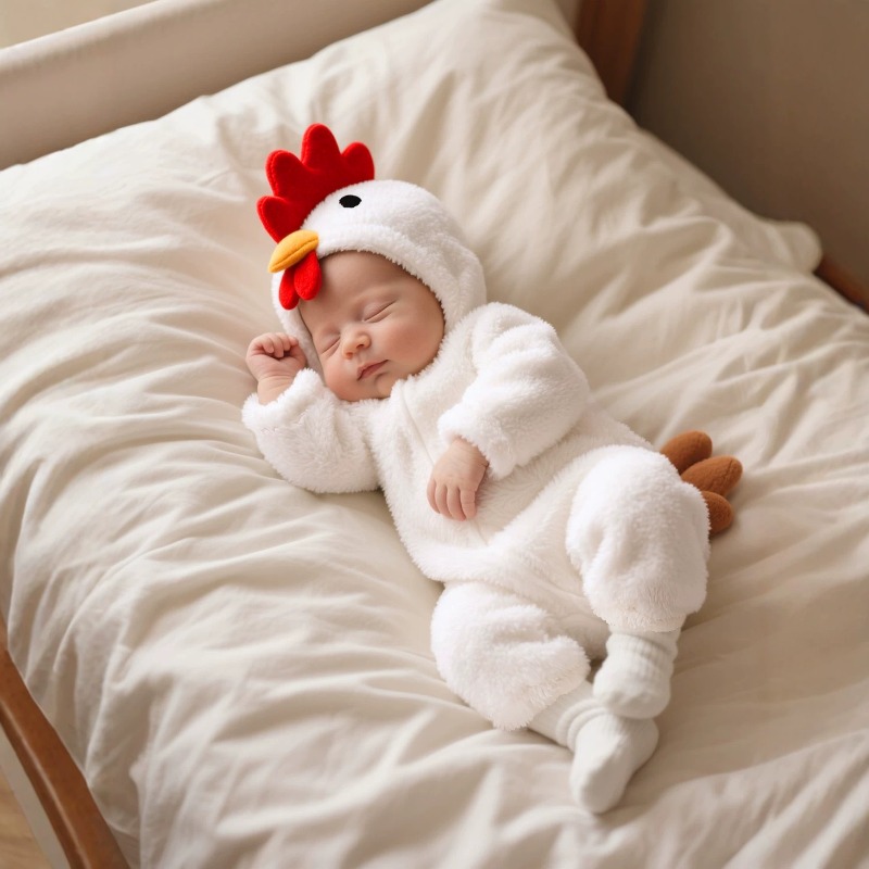 Traje de una pieza con capucha - Cotton Baby Onesies Zipper reseña y precio