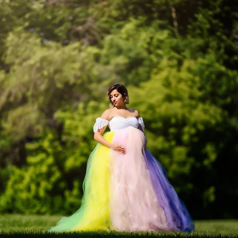 Vestido Maxi de Maternidad con - Maternity Wear reseña y precio